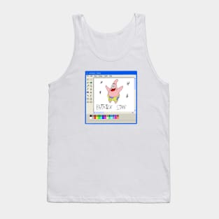 Patrick star ms paint drawing Tank Top